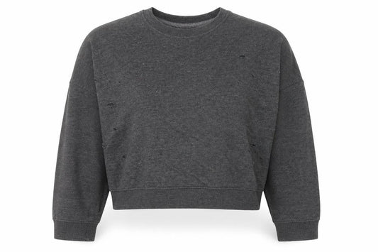 New Look Womens Grey Polyester Pullover Sweatshirt Size 16