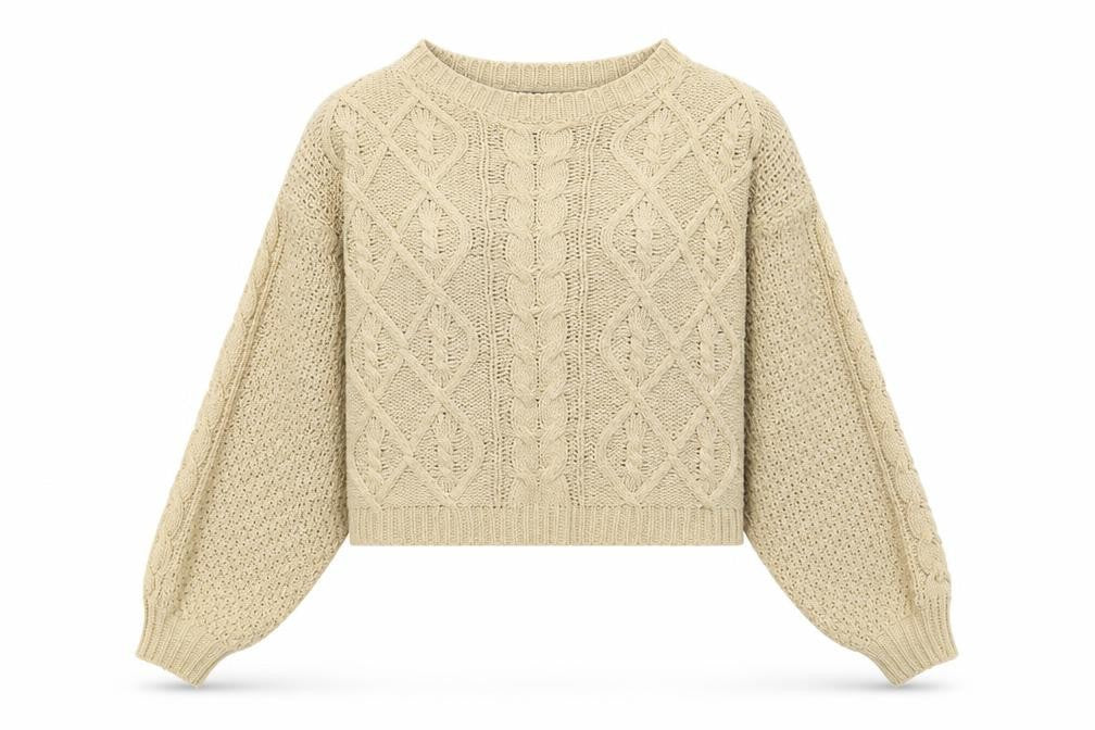 SheIn Womens Brown Round Neck Acrylic Pullover Jumper Size L