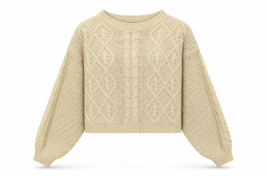SHEIN Womens Brown Round Neck Acrylic Pullover Jumper Size L