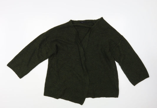 NEXT Womens Green V-Neck Acrylic Cardigan Jumper Size M