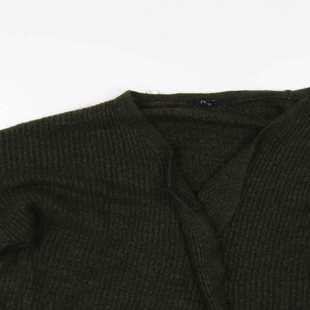 NEXT Womens Green V-Neck Acrylic Cardigan Jumper Size M