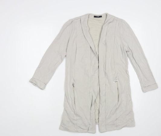 Wallis Womens Grey V-Neck Viscose Cardigan Jumper Size S