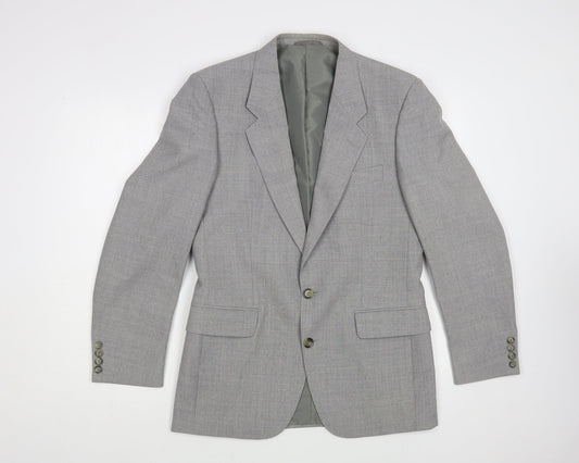 Mr Harry Mens Grey Polyester Jacket Blazer Size 38