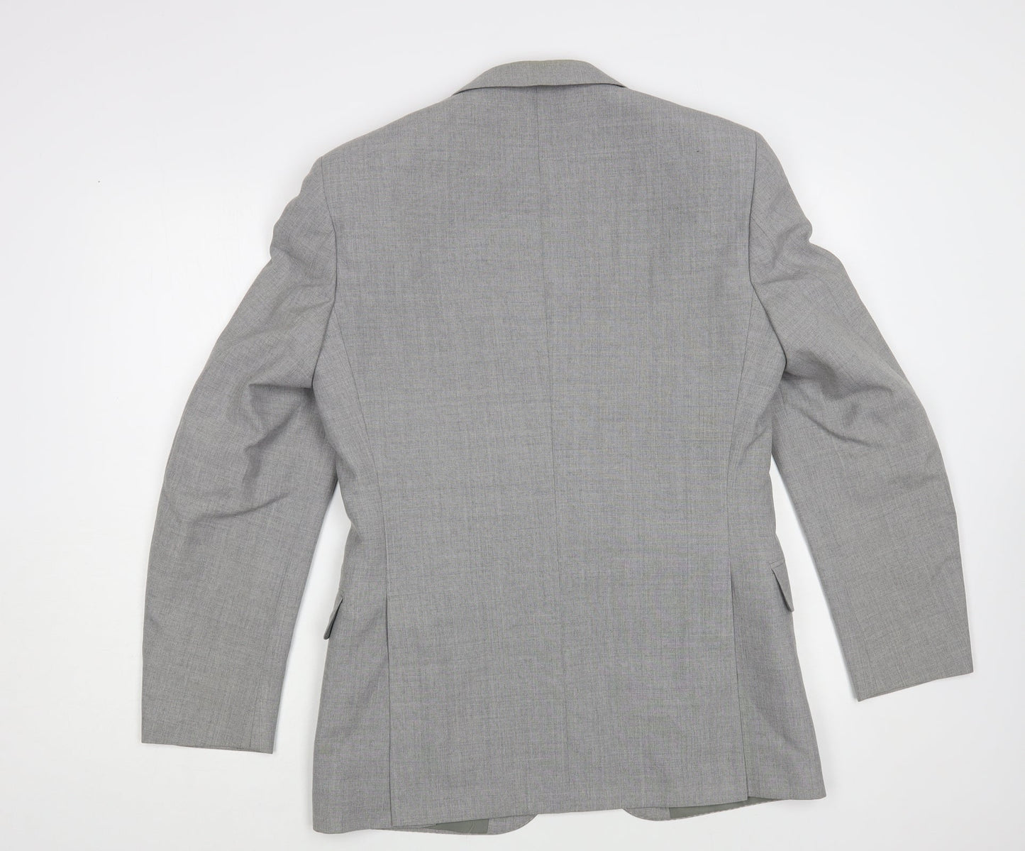 Mr Harry Mens Grey Polyester Jacket Blazer Size 38