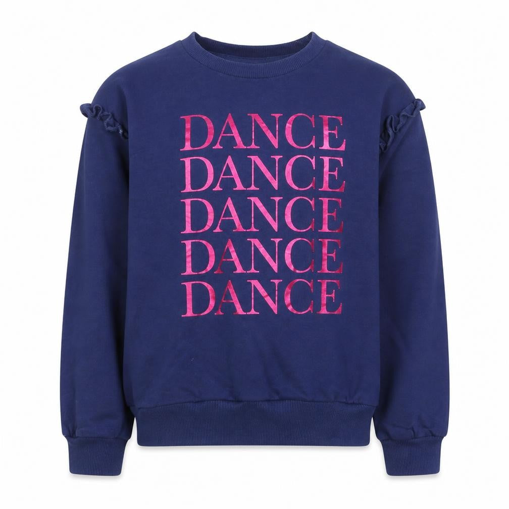 Studio Girls Blue Round Neck Cotton Pullover Jumper Size 7-8 Years