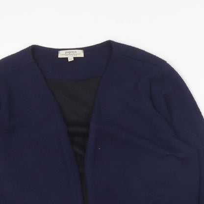 Papaya Womens Blue Jacket Blazer Size 12