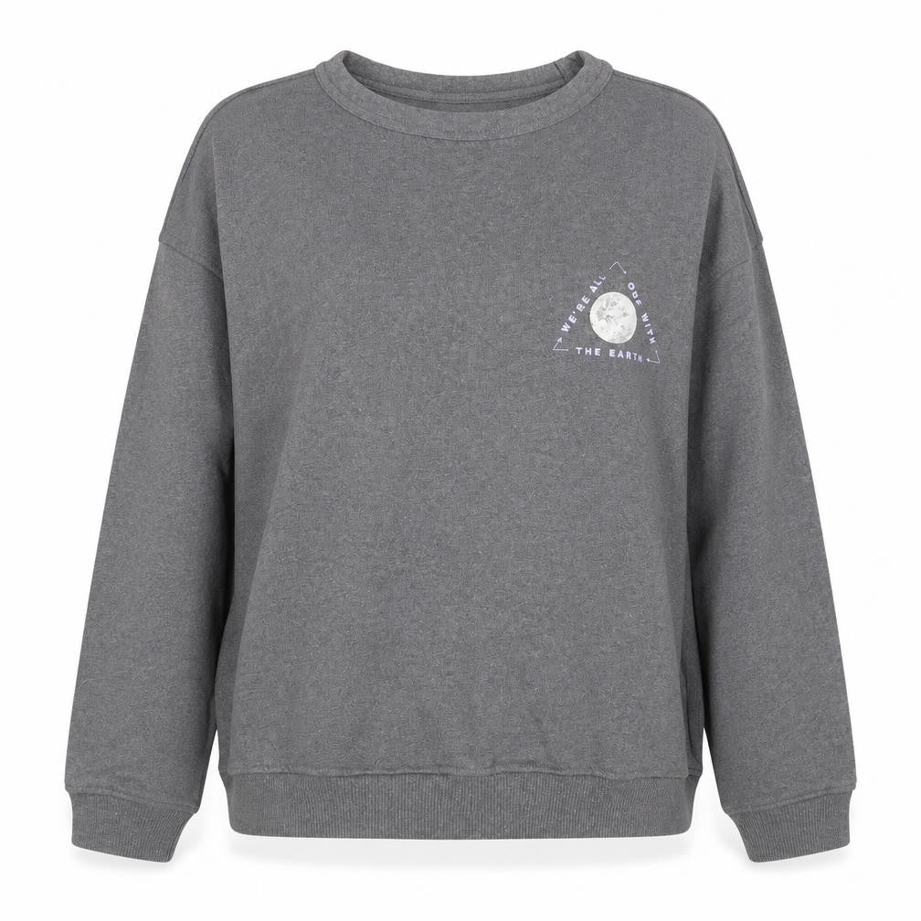 Primark Womens Grey Round Neck Cotton Pullover Jumper Size S
