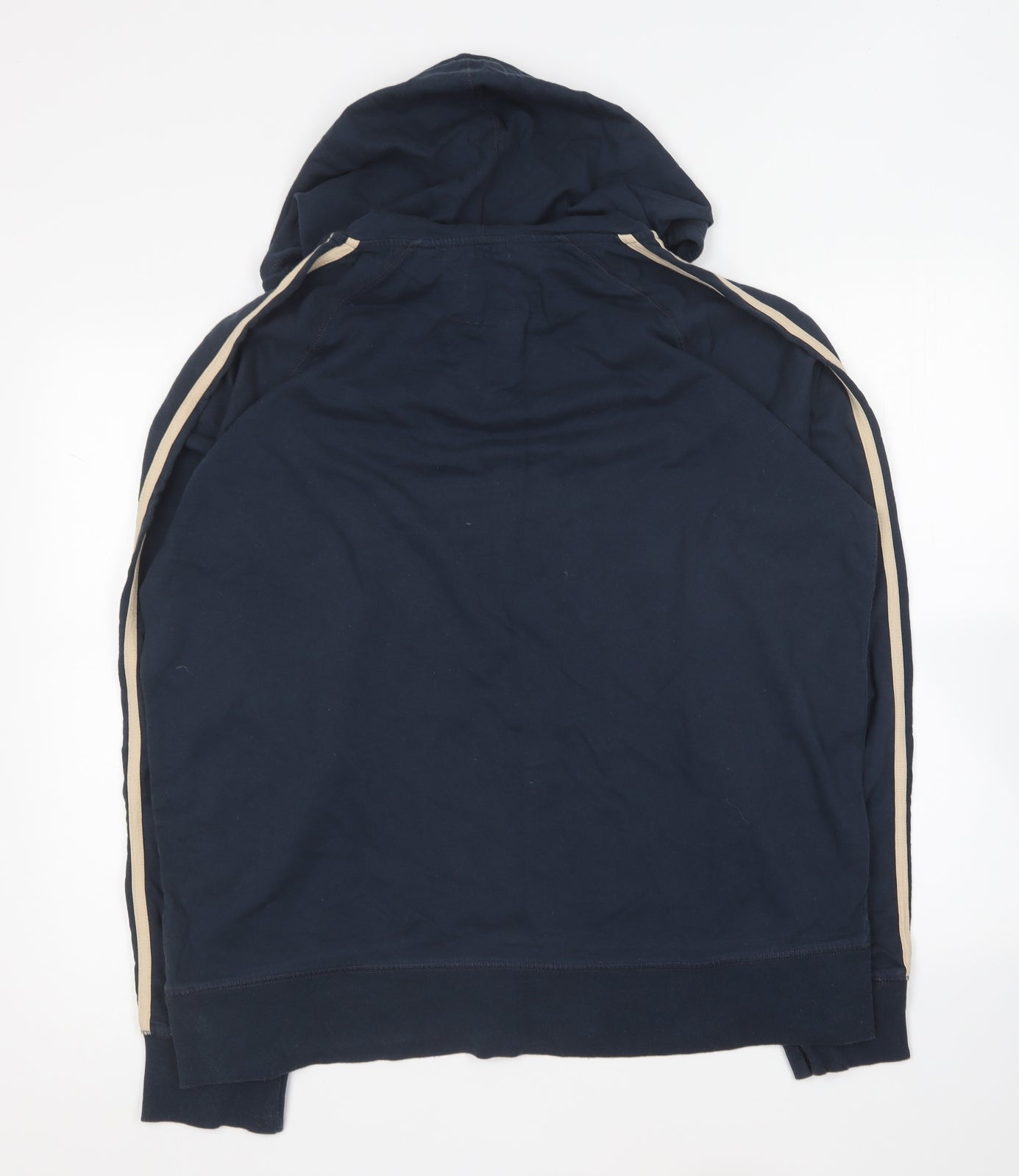 Easy Vintage Mens Blue Cotton Pullover Hoodie Size XL