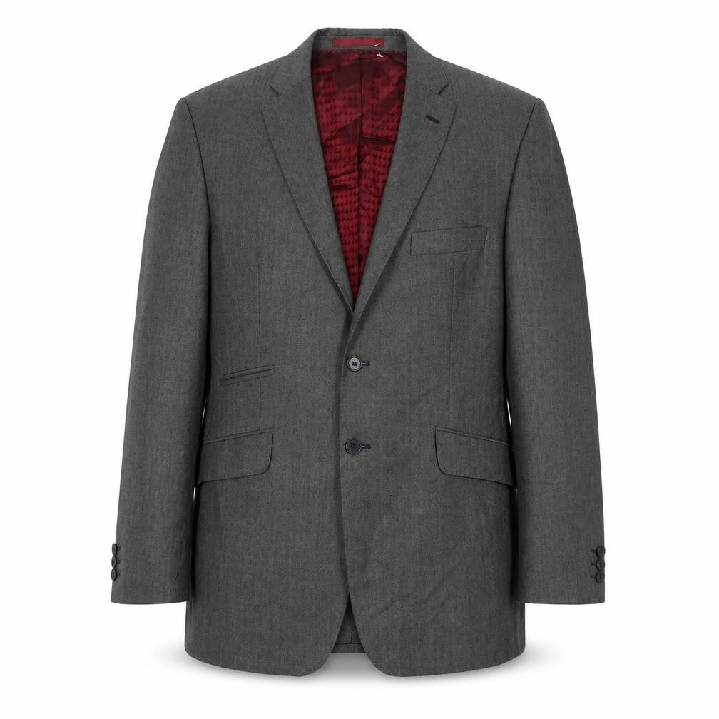 Burton Mens Grey Polyester Jacket Suit Jacket Size 42