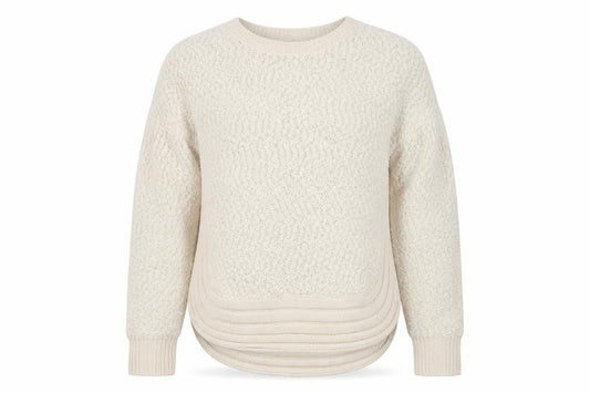 Apricot Womens White Round Neck Polyester Pullover Jumper Size 12