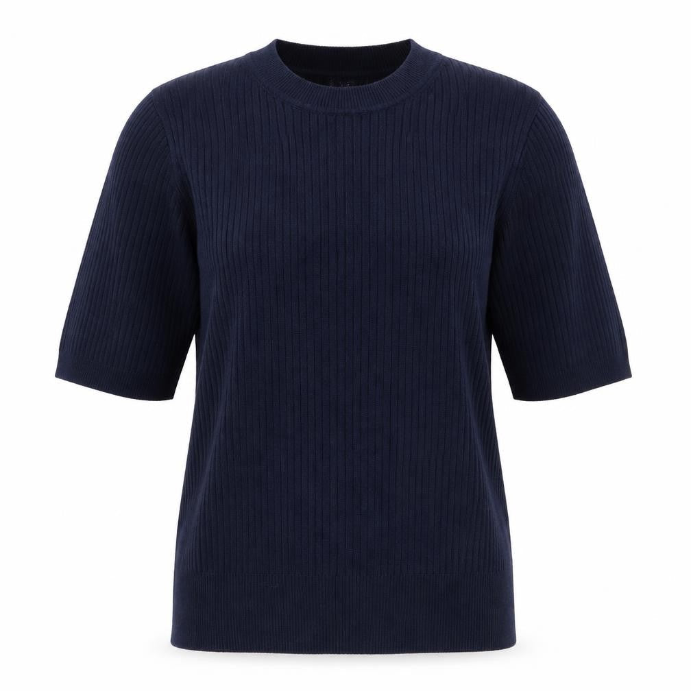 Marks & Spencer Womens Blue Mock Neck Viscose Pullover Jumper Size 12