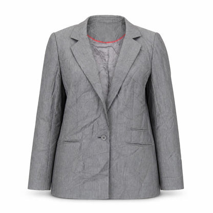 Oasis Womens Grey Polyester Jacket Suit Jacket Size 12
