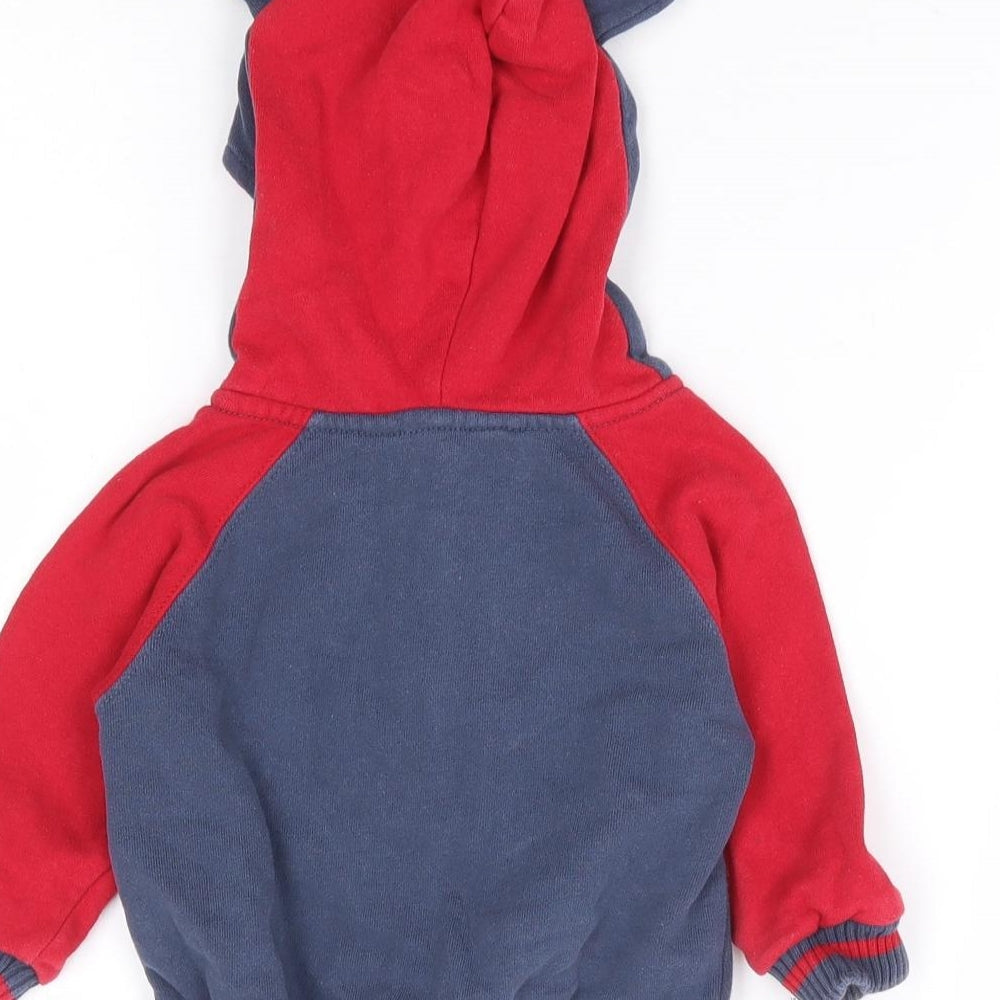 Pumpkin Patch Boys Multicoloured 100% Cotton Full Zip Jumper Size 3-6 Months Zip