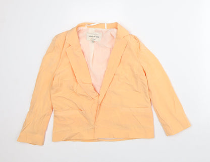 River Island Womens Orange Jacket Blazer Size 8