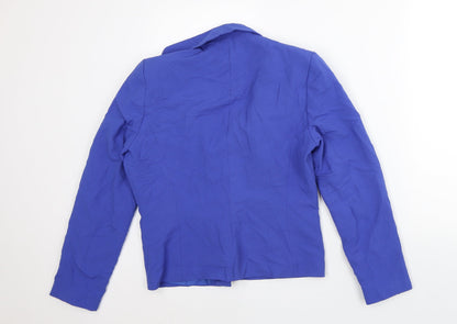 George Womens Purple Jacket Blazer Size 12