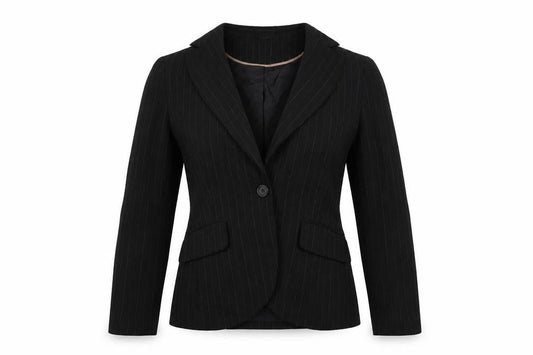 Atmosphere Womens Black Striped Jacket Blazer Size 12