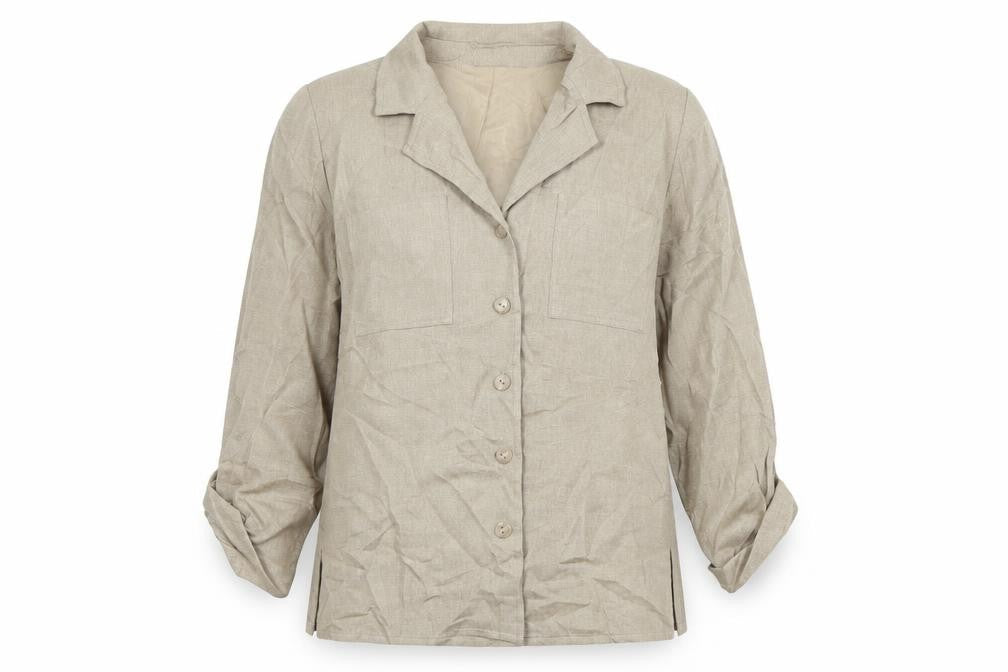 The Pearl Collection Womens Beige Jacket Blazer Size 14