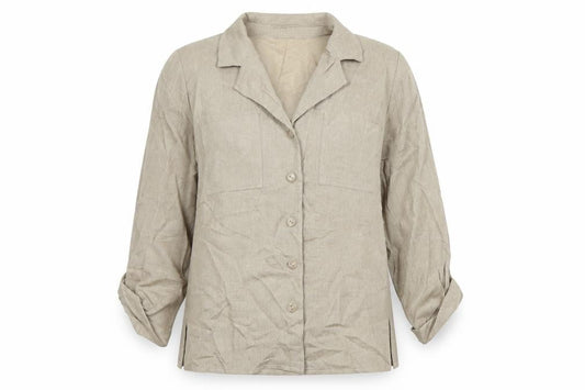 The Pearl Collection Womens Beige Jacket Blazer Size 14