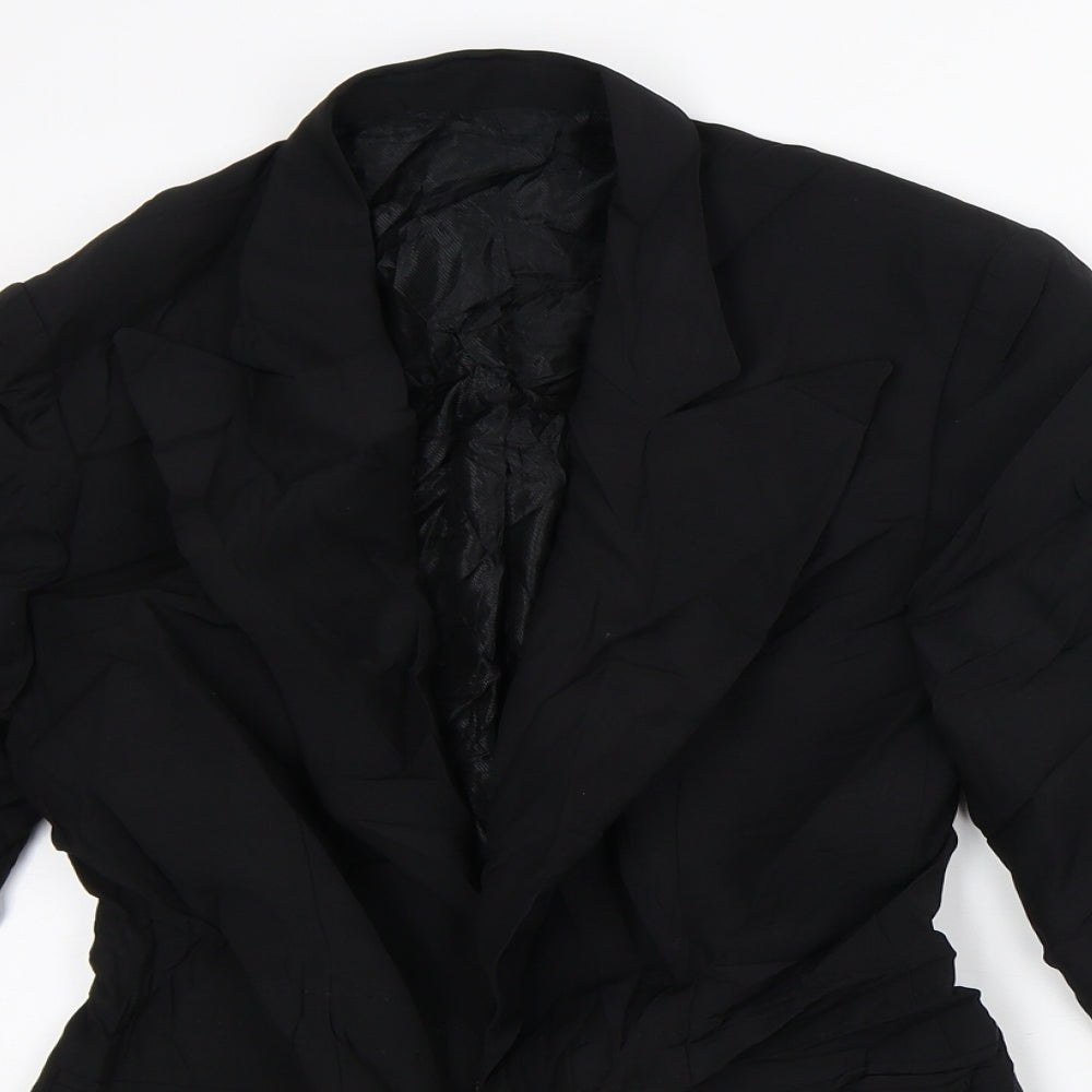 Preworn Womens Black Jacket Blazer Size S