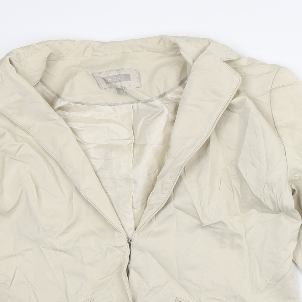 NEXT Womens Beige Jacket Blazer Size 12