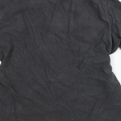 XRose Womens Grey Polyester Tunic Button-Up Size 20 V-Neck