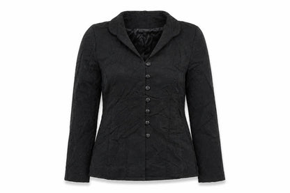 Select Womens Black Floral Jacket Blazer Size 10
