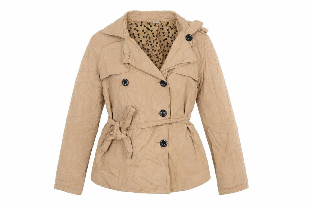 Divided Womens Brown Overcoat Coat Size 14