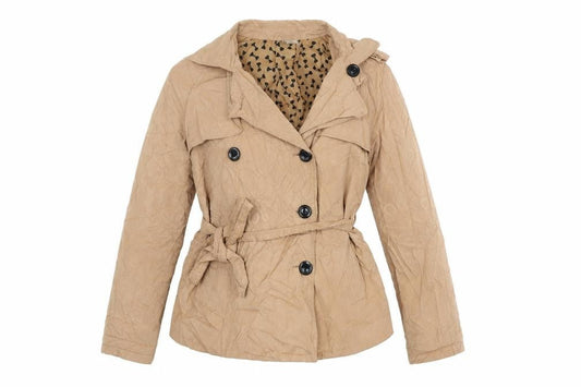 Divided Womens Brown Overcoat Coat Size 14
