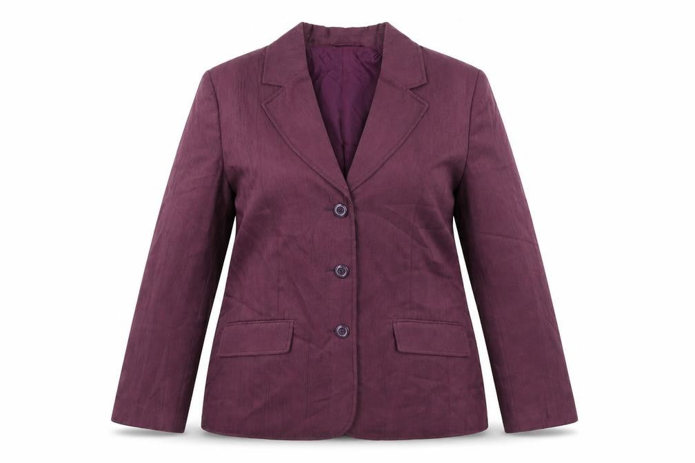 Gray&Osbourn Womens Purple Polyester Jacket Blazer Size 16
