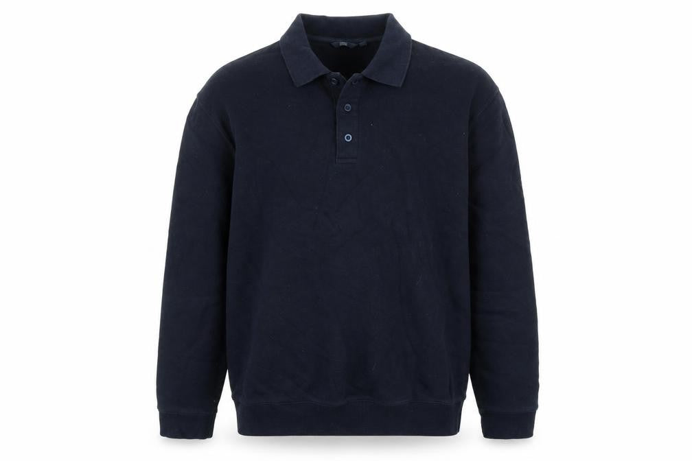 Easy Mens Blue Cotton Pullover Sweatshirt Size M
