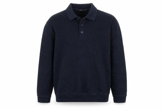 Easy Mens Blue Cotton Pullover Sweatshirt Size M
