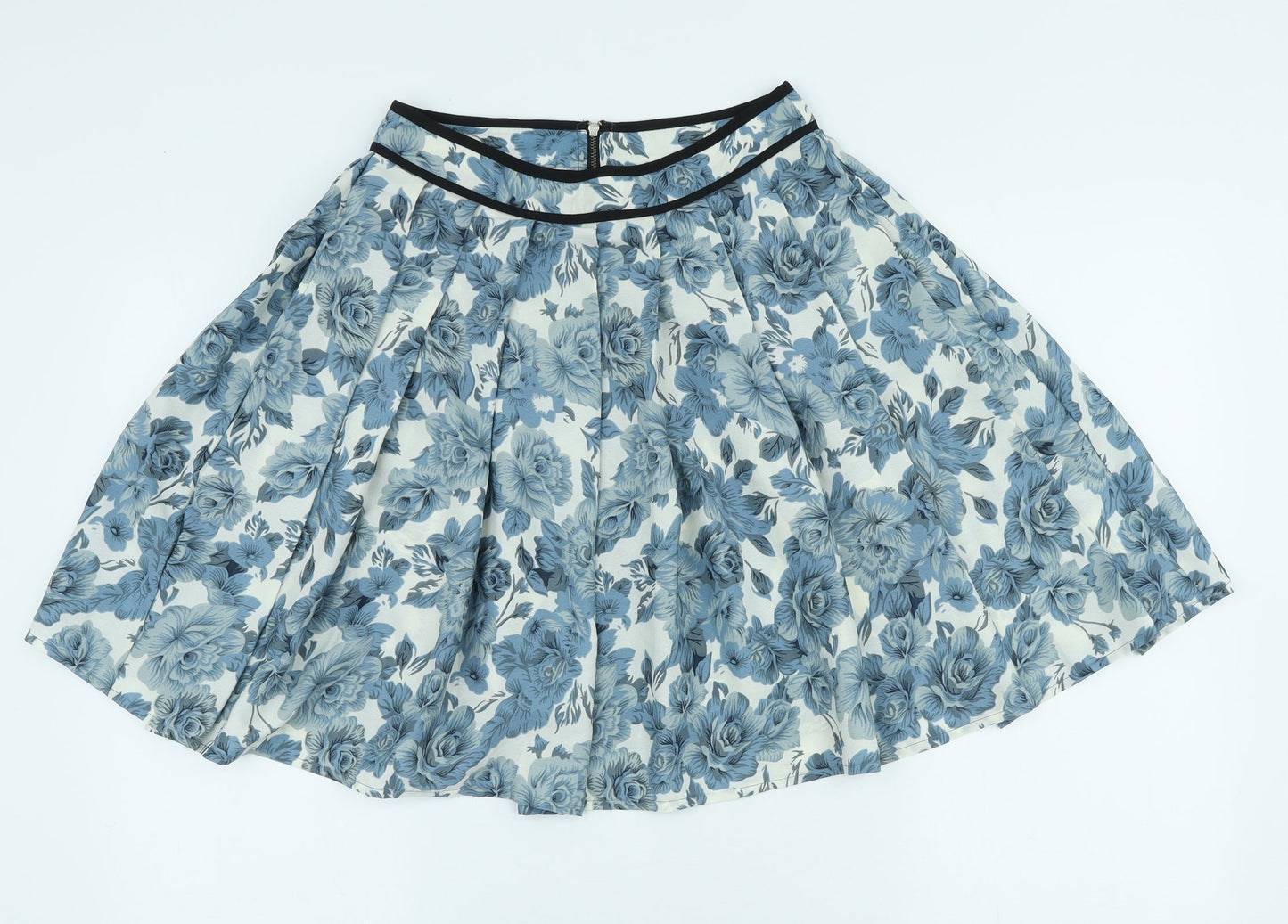 Topshop Womens Multicoloured Floral Polyester Pleated Skirt Size 6
