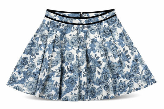 Topshop Womens Multicoloured Floral Polyester Pleated Skirt Size 6