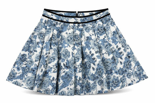 Topshop Womens Multicoloured Floral Polyester Pleated Skirt Size 6