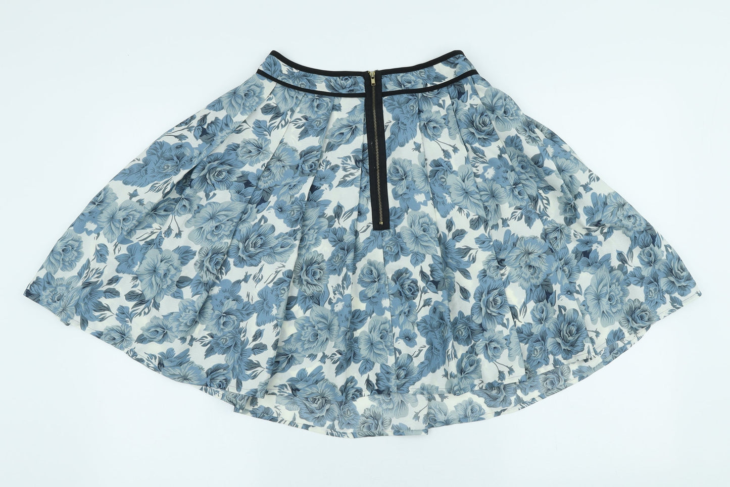 Topshop Womens Multicoloured Floral Polyester Pleated Skirt Size 6