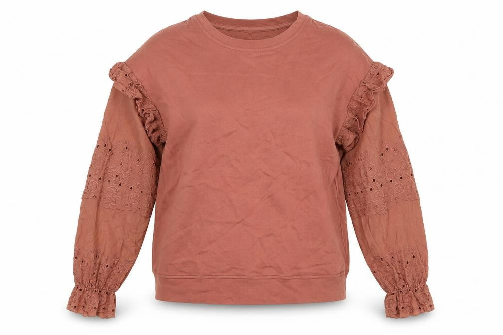 NEXT Womens Pink Round Neck Cotton Pullover Jumper Size S