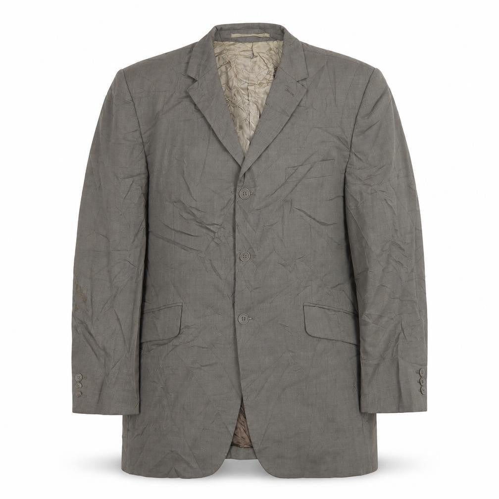 Karl Jackson Mens Grey Wool Jacket Suit Jacket Size 40