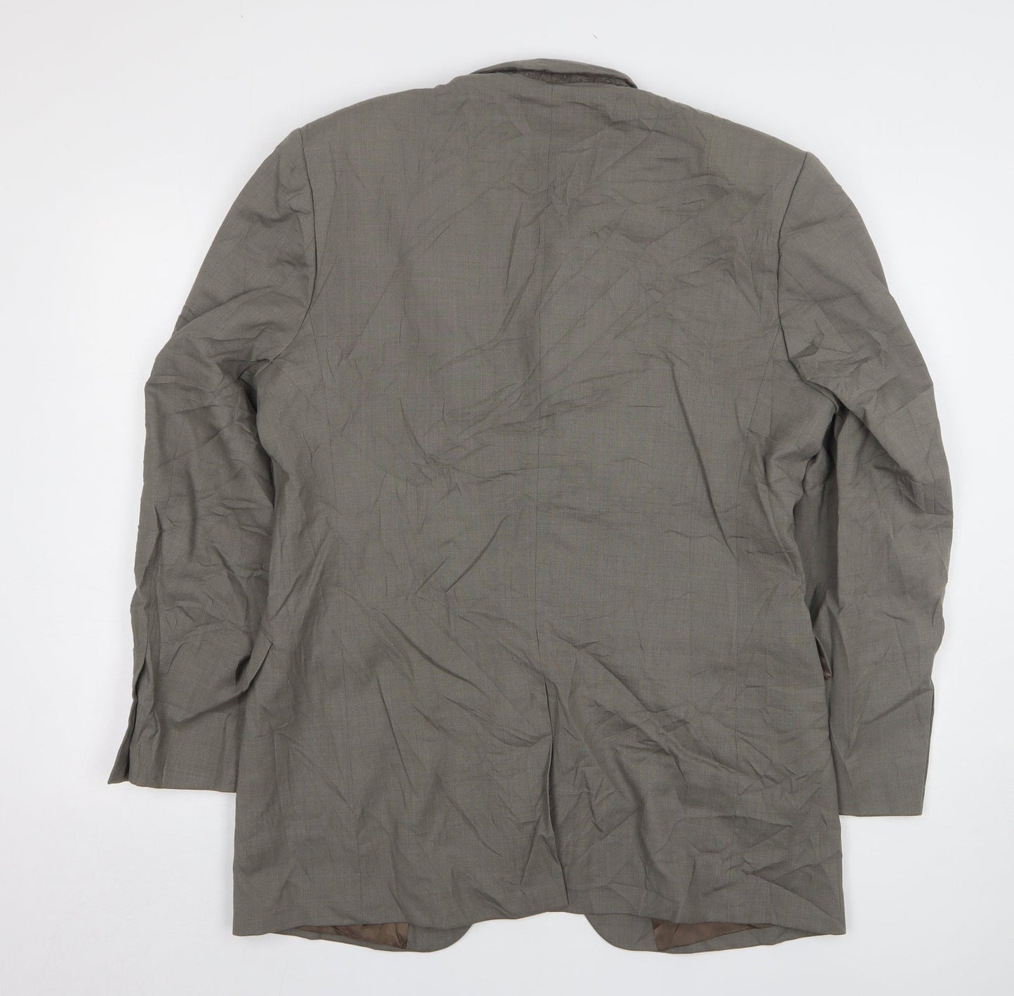 Karl Jackson Mens Grey Wool Jacket Suit Jacket Size 40
