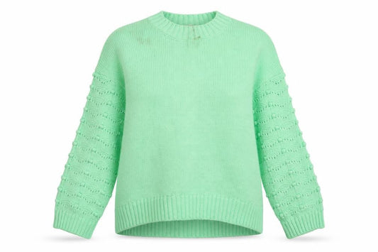 George Womens Green Round Neck Acrylic Pullover Jumper Size L