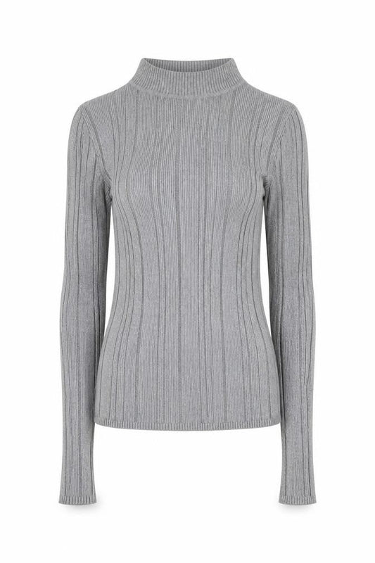 Atmosphere Womens Grey Round Neck Viscose Pullover Jumper Size 8