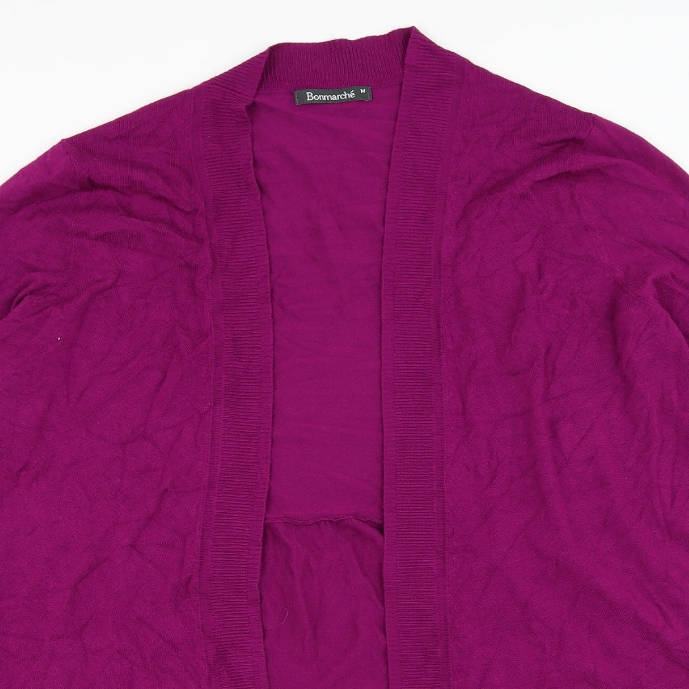 Bonmarché Womens Purple Square Neck Viscose Jumper Size M
