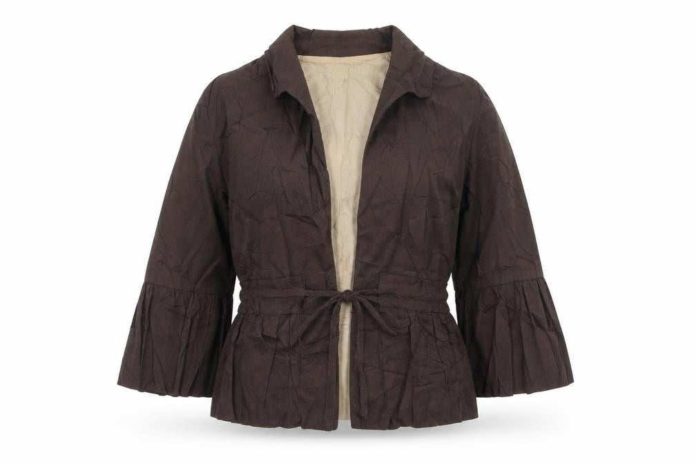 George Womens Brown Jacket Size 12 Tie