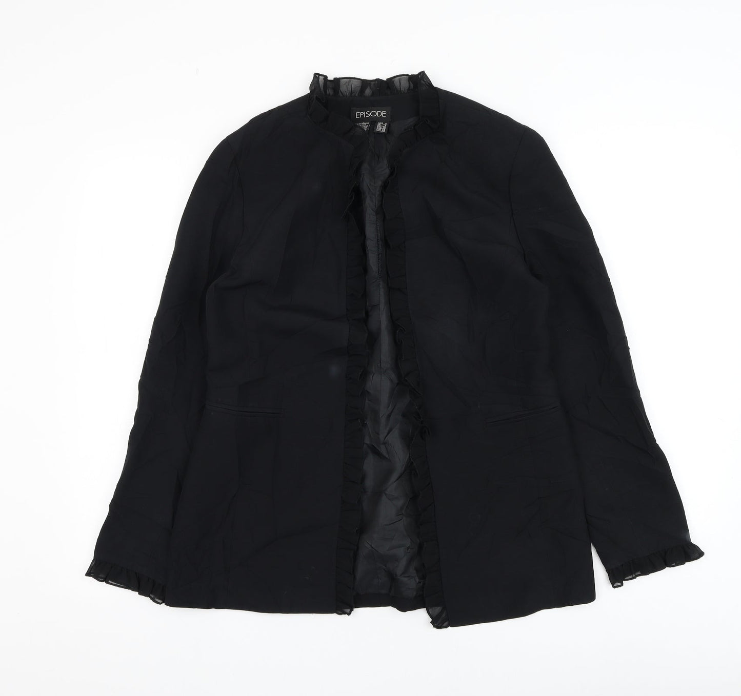 Episode Womens Black Jacket Blazer Size 6