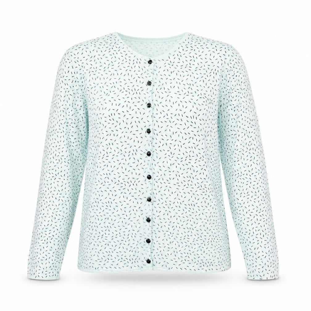 Marks & Spencer Womens Blue Round Neck Polyester Cardigan Jumper Size M