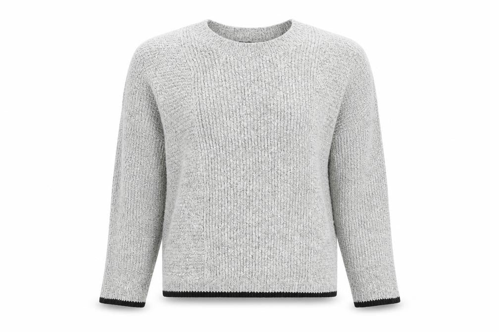 Topshop Womens White Round Neck Cotton Pullover Jumper Size 8