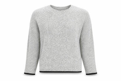 Topshop Womens White Round Neck Cotton Pullover Jumper Size 8