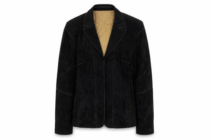 Laura Lebek Womens Black Jacket Blazer Size 10 Hook & Loop