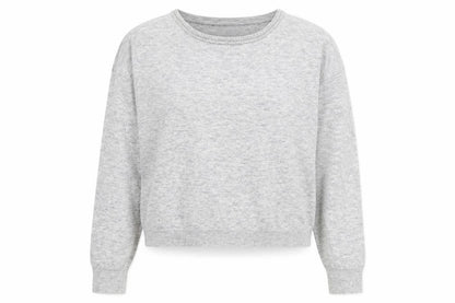 Topshop Womens Grey Round Neck Polyester Pullover Jumper Size 10