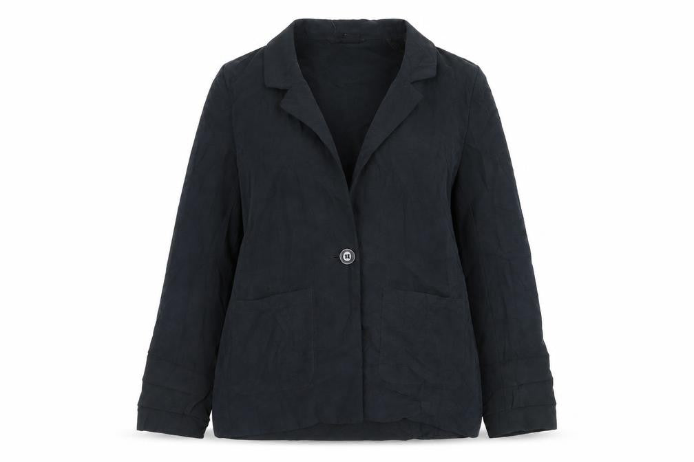 H&M Womens Grey Jacket Blazer Size 10 Button