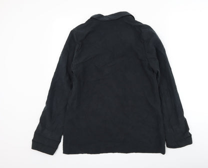 H&M Womens Grey Jacket Blazer Size 10 Button